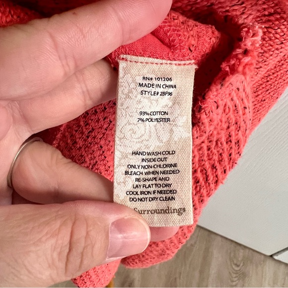 Soft Surroundings Cozumel Hooded Top A4 - Picture 7 of 7